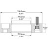 COYOTE | Wheel Spacer 50.8mm / 70.5mm / 5x114.3mm / 14x1.5