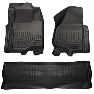 Husky Liners | Tapis Avant & Arr. -F250-F350 (crew cab) 2011-2012 - F-250 / F-350 6.2L / 6.7L 2011-2012