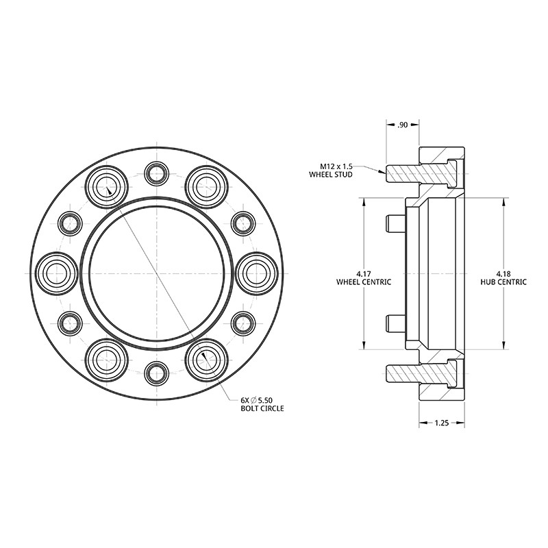 SPIDERTRAX | Wheel Spacer 1.25in - FJ Cruiser / Tacoma / 4Runner 07-14