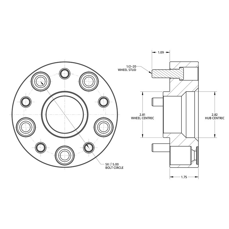 SPIDERTRAX | Wheel Spacer 1.75in - JEEP Wrangler / Commander / Grand Cherokee