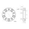 SPIDERTRAX | Wheel Spacer 1.25in - JEEP CJ / Bronco / F-150