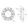 SPIDERTRAX | Wheel Spacer 1.25in BLACK - FJ Cruiser / Tacoma / 4Runner 07-14