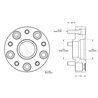 SPIDERTRAX | Wheel Spacer 1.5in BLACK - JEEP Wrangler / Commander / Grand Cherokee
