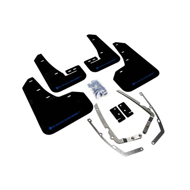 RallyArmor | Mud Flaps Blue Logo - MK7 Golf/GTI/TSI - MK7.5 Golf R