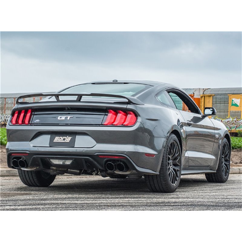 BORLA | ATAK® Cat-Back™ Exhaust System w/ Valves - Mustang 5.0L 2018-2023