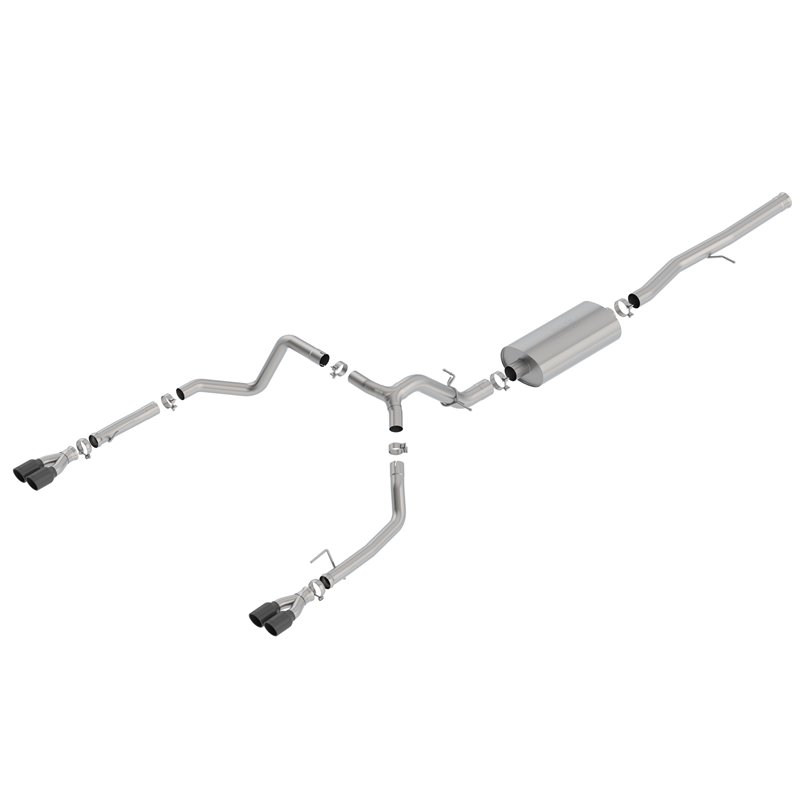 BORLA | Touring Cat-Back™ Exhaust System - Silverado / Sierra 1500 / Limited 6.2L 2019-2023