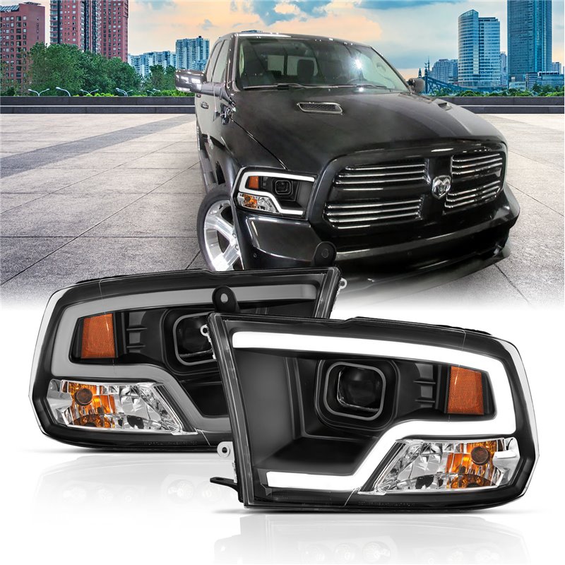ANZO | Projector Headlight Set w/Halo - Ram 1500 / Classic / 2500 / 3500 2009-2023