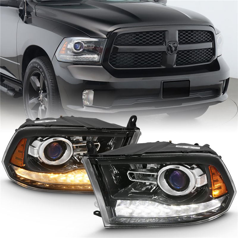 ANZO | Projector Headlight Set w/Halo - Ram 1500 / Classic / 2500 / 3500 2009-2023