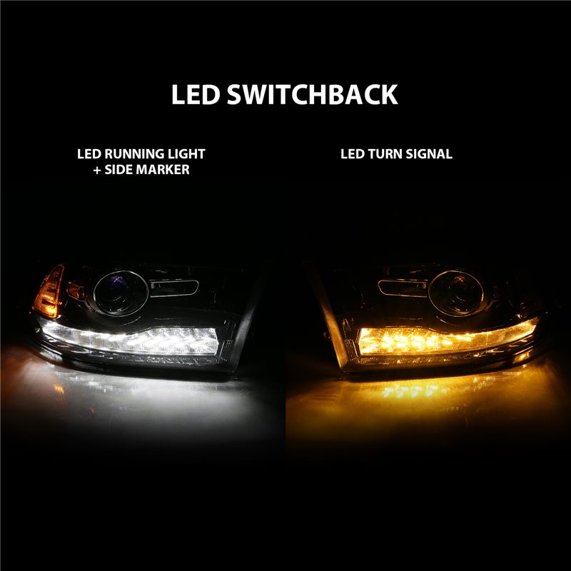 ANZO | Projector Headlight Set w/Halo - Ram 1500 / Classic / 2500 / 3500 2009-2023