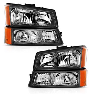 ANZO | Crystal Headlight Set - Silverado 1500 / 2500 HD 2003-2006