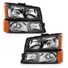 ANZO | Crystal Headlight Set - Silverado 1500 / 2500 HD 2003-2006