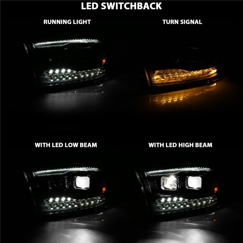 ANZO | LED Projector Headlight - Ram 1500 / Classic / 2500 / 3500 2009-2023