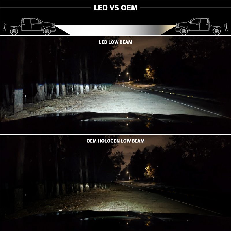 ANZO | LED Projector Headlight - Gladiator / Wrangler (JL) 2018-2023