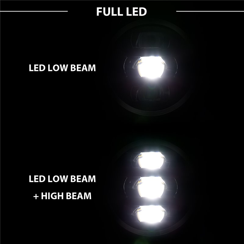 ANZO | LED Projector Headlight - Gladiator / Wrangler (JL) 2018-2023
