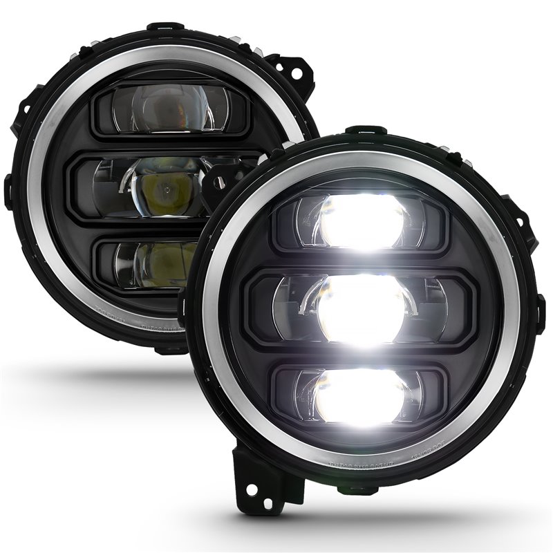 ANZO | LED Projector Headlight - Gladiator / Wrangler (JL) 2018-2023