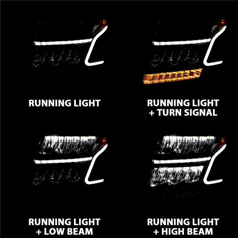 ANZO | LED Crystal Headlight - Suburban / Tahoe 5.3L / 6.2L 2015-2020