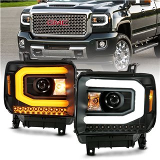 ANZO | Projector Headlight Set - Sierra 1500 / 2500 HD / 3500 HD / SLE 2014-2019