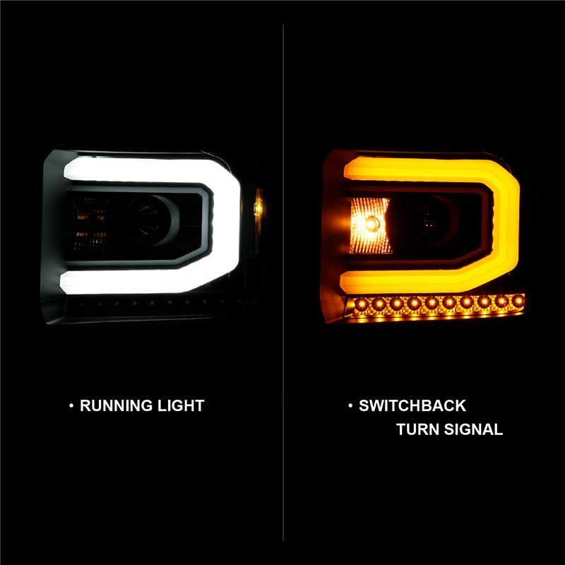 ANZO | Projector Headlight Set - Sierra 1500 / 2500 HD / 3500 HD / SLE 2014-2019