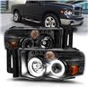 ANZO | Projector Headlight Set w/Halo - Ram 1500 / 2500 / 3500 2002-2005