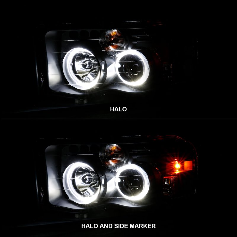 ANZO | Projector Headlight Set w/Halo - Ram 1500 / 2500 / 3500 2002-2005