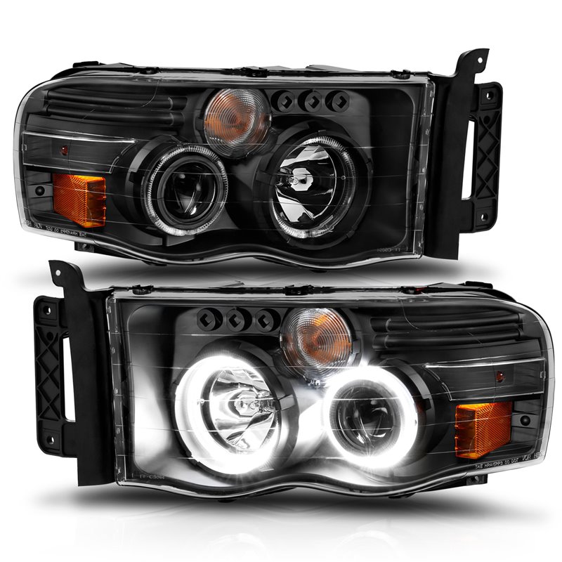 ANZO | Projector Headlight Set w/Halo - Ram 1500 / 2500 / 3500 2002-2005