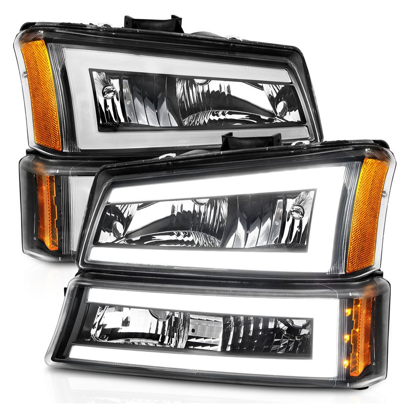 ANZO | Crystal Headlight Set - Chevrolet 2003-2007