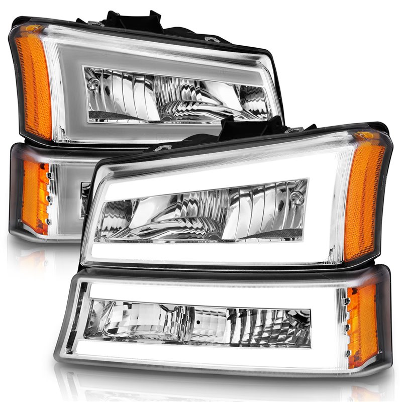 ANZO | Crystal Headlight Set - Chevrolet 2003-2007