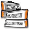 ANZO | Crystal Headlight Set - Chevrolet 2003-2007