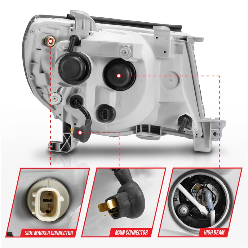 ANZO | Projector Headlight Set - Tacoma 2.7L / 4.0L 2005-2011