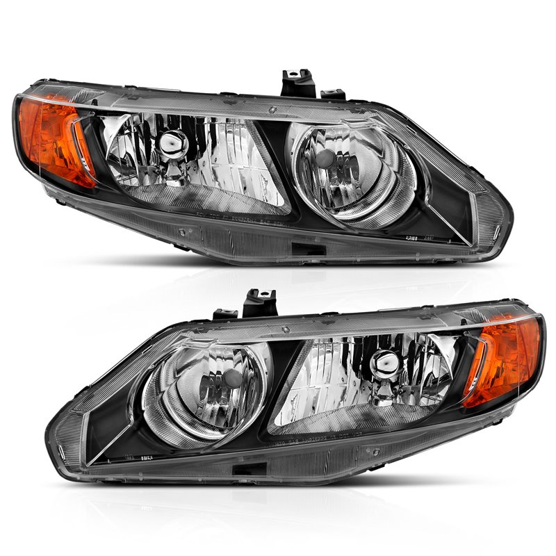 ANZO | Crystal Headlight Set - Civic 1.3L / 1.8L / 2.0L 2006-2011