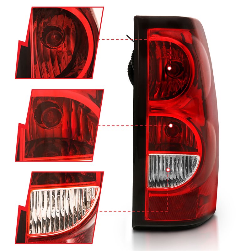 ANZO | Tail Light Assembly - Chevrolet 2004-2007