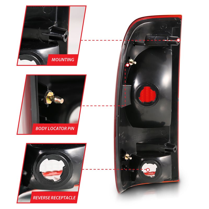 ANZO | Tail Light Assembly - F-150 / F-250 / F-350 2000-2007