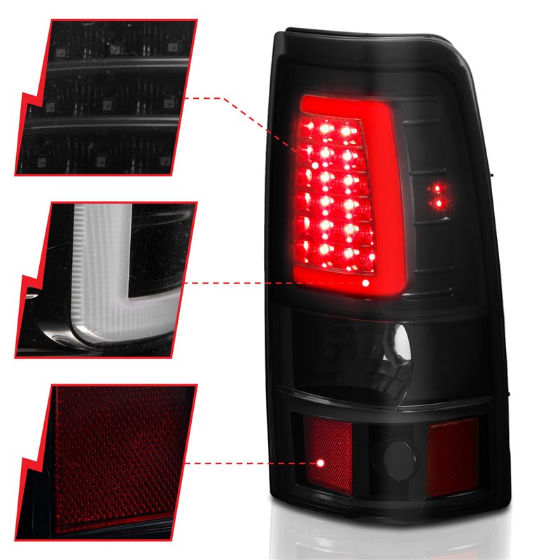 ANZO | Tail Light Assembly - Chevrolet / GMC 2000-2007
