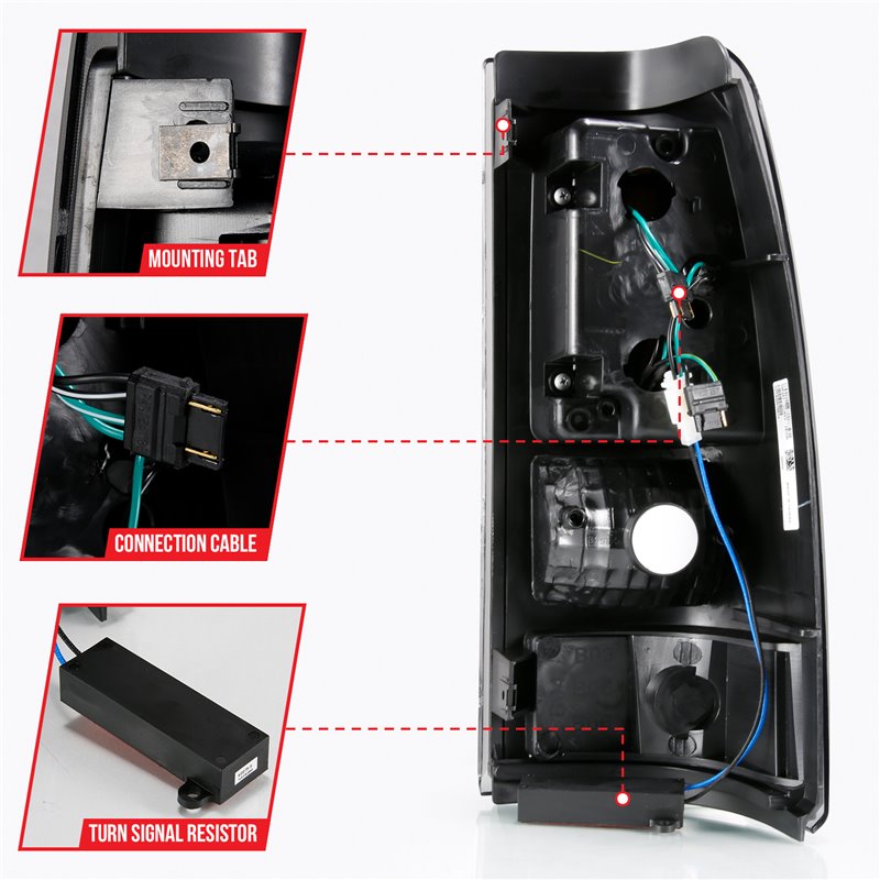 ANZO | Tail Light Assembly - Silverado 1500 / Classic / 2500 HD 2003-2007