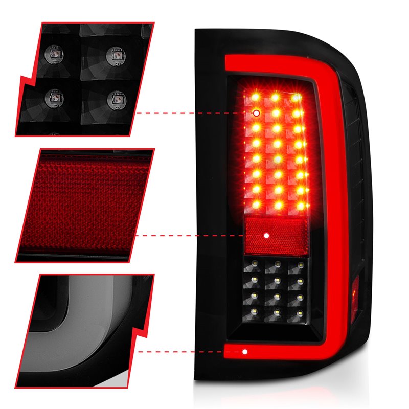 ANZO | Tail Light Assembly - Silverado 1500 / 2500 HD / 3500 HD 2008-2013
