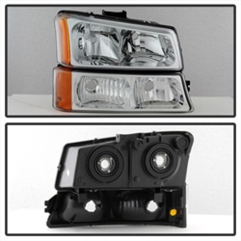 SPYDER | Crystal Headlights/Bumper Lights - Chevrolet 2005-2007