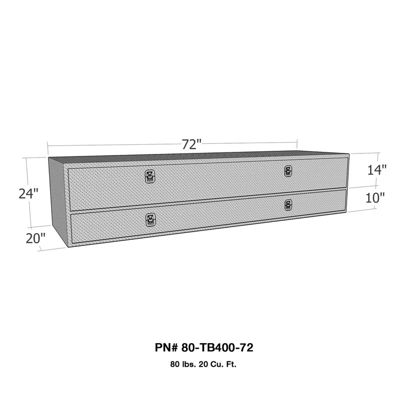 Westin Automotive | Brute High Cap Stake Bed Contractor Tool Box