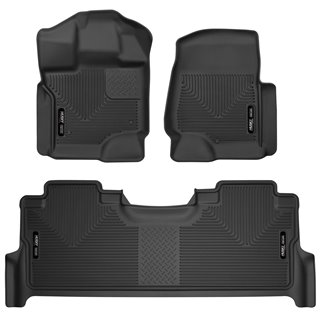 Husky Liners | X-act Contour Front/2nd Seat Floor Liners - F-150 / Lightning 2021-2023