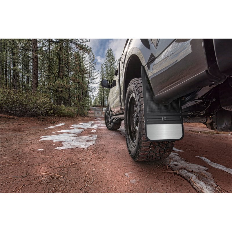 Husky Liners | Rubber Rear Mud Flaps-12IN w/Weight - Buick / Cadillac / Chevrolet 2000-2020