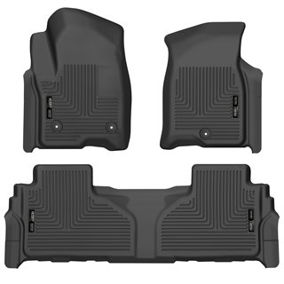 Husky Liners | Front/2nd Seat Floor Liners (Footwell Coverage) - Cadillac / Chevrolet / GMC 2021-2023