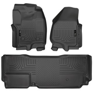 Husky Liners | Front/2nd Seat Floor Liners (Footwell Coverage) - F-250 / F-350 6.2L / 6.7L 2012-2016