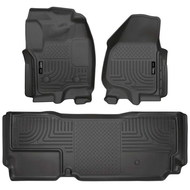 Husky Liners | Front/2nd Seat Floor Liners (Footwell Coverage) - F-250 / F-350 6.2L / 6.7L 2012-2016