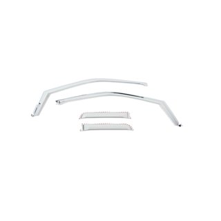 Putco | Element Chrome Window Visor In Channel - F-150 / F-250 / F-350 2015-2022