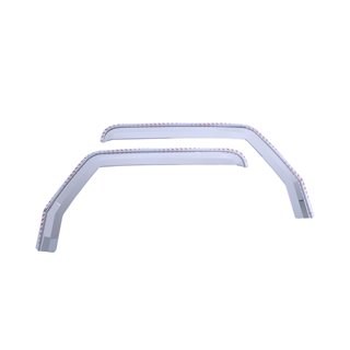 Putco | Element Chrome Window Visor Tape On - Gladiator / Wrangler (4xe) / Wrangler (JL) 2018-2022