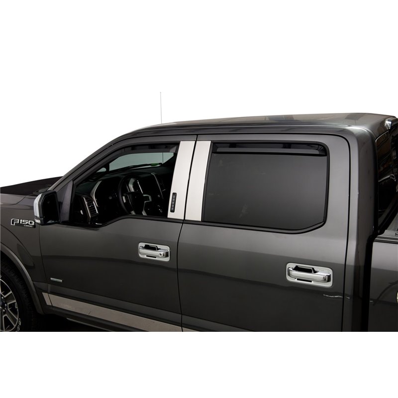 Putco | Element Tinted Window Visor In Channel - F-150 / F-250 / F-350 2015-2022